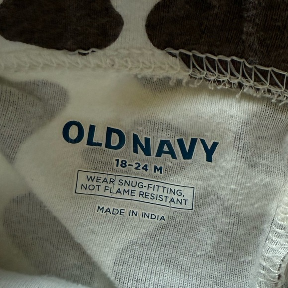 Old Navy|Baby girl/Toddler Brown and White Cow Printed Leggings,size 18-24M•Boho - Picture 4 of 4